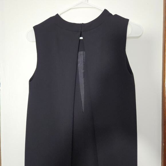 Vince Black Shift Sleeveless Dress Keyhole Back Size 2 Retail $395 - Picture 5 of 9